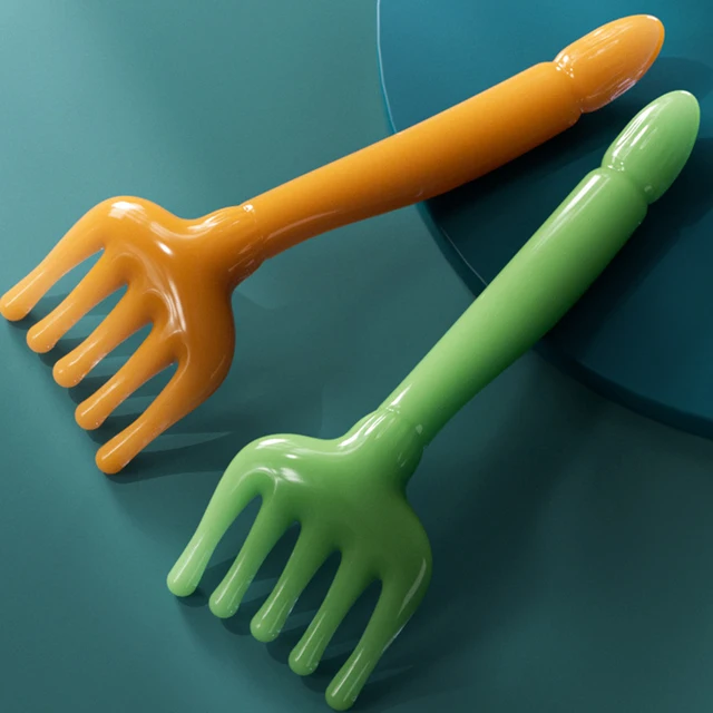 Head Massager Five Claw Massage Combing And Hair Therapy Tool Resin Tendon Pulling Meridian Unblocking Scalp Scratching, And Pre