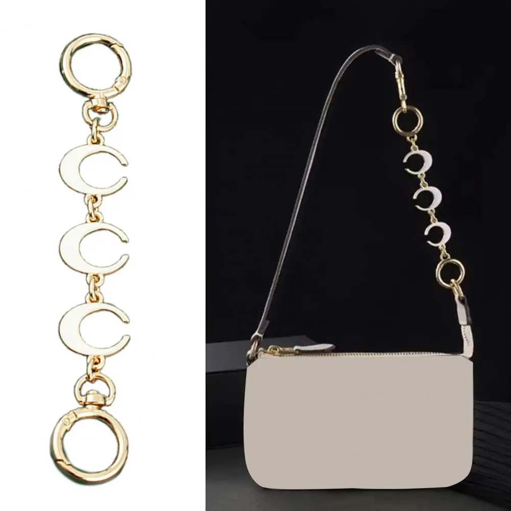 Purse Chain Short Love Heart Charm Alloy Single Shoulder Bag Handbag Strap Extender Extension Chain Bag DIY Decor Accessories