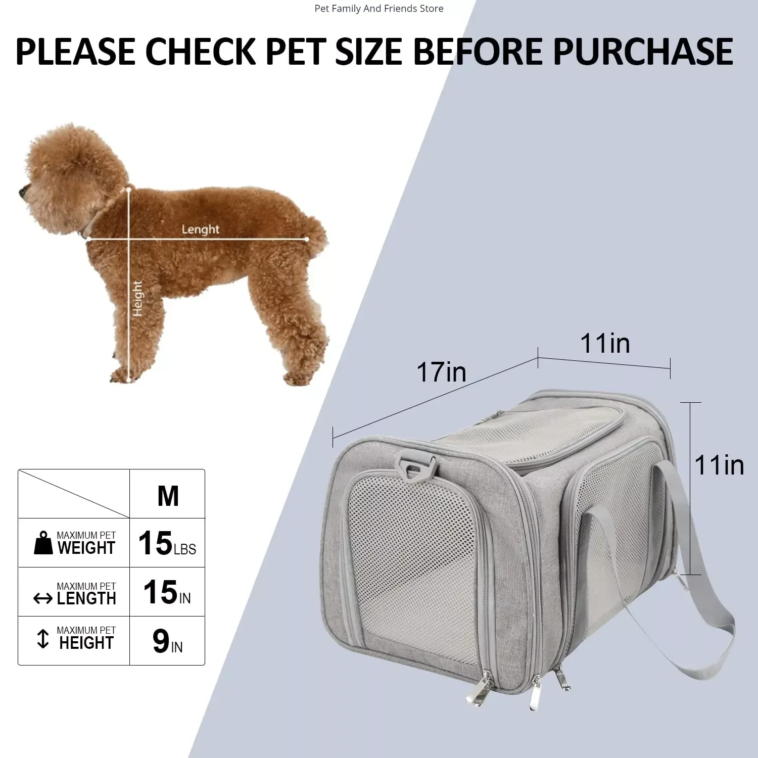 Airline Approved Pet Carrier - Soft-Sided Carriers for Small