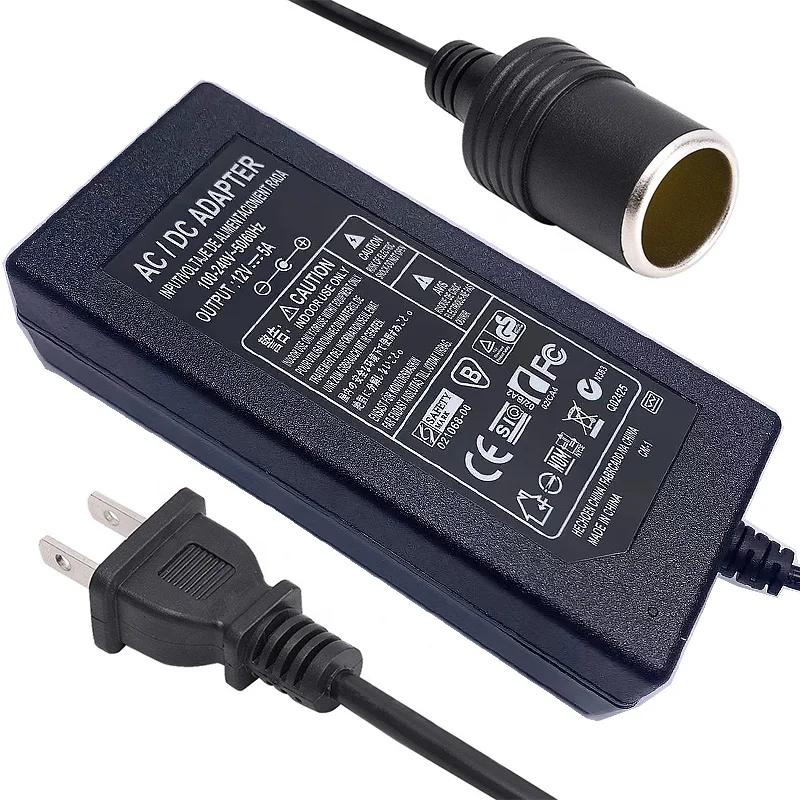 Car Power Adapter AC to DC Converter 110V/ 240V to 12V 15A 180w Power Supply Adapter Cigarette lighter with EU plug 10A 8A 6A 5A