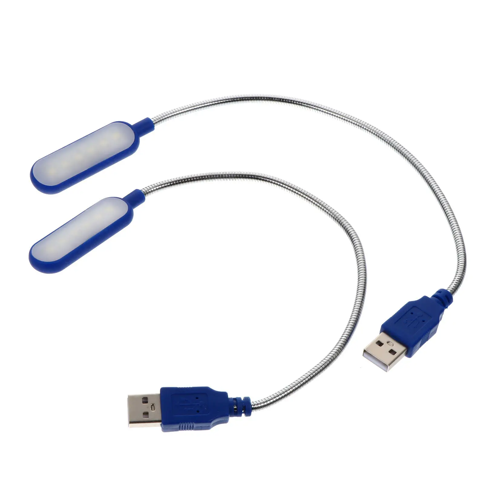 2Pcs USB 휴대용 노트북 독서 램프 컴퓨터 노트북 사무실 연구 여행용 조절 가능한 야간 조명 USB 램프