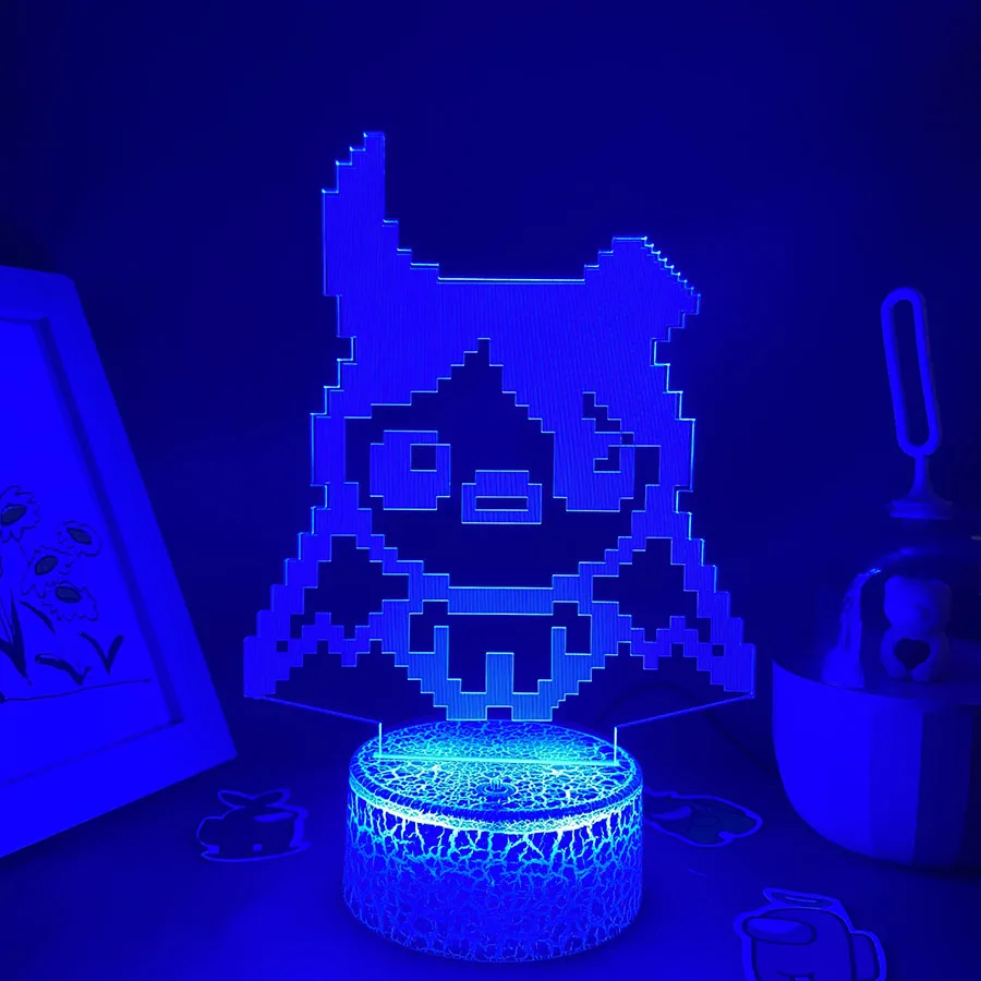게임 이삭의 재생 Azazel 3D Led 네온 야간 조명 남자 친구를위한 생일 선물 어린이 침실 장식 게이머 용암 램프