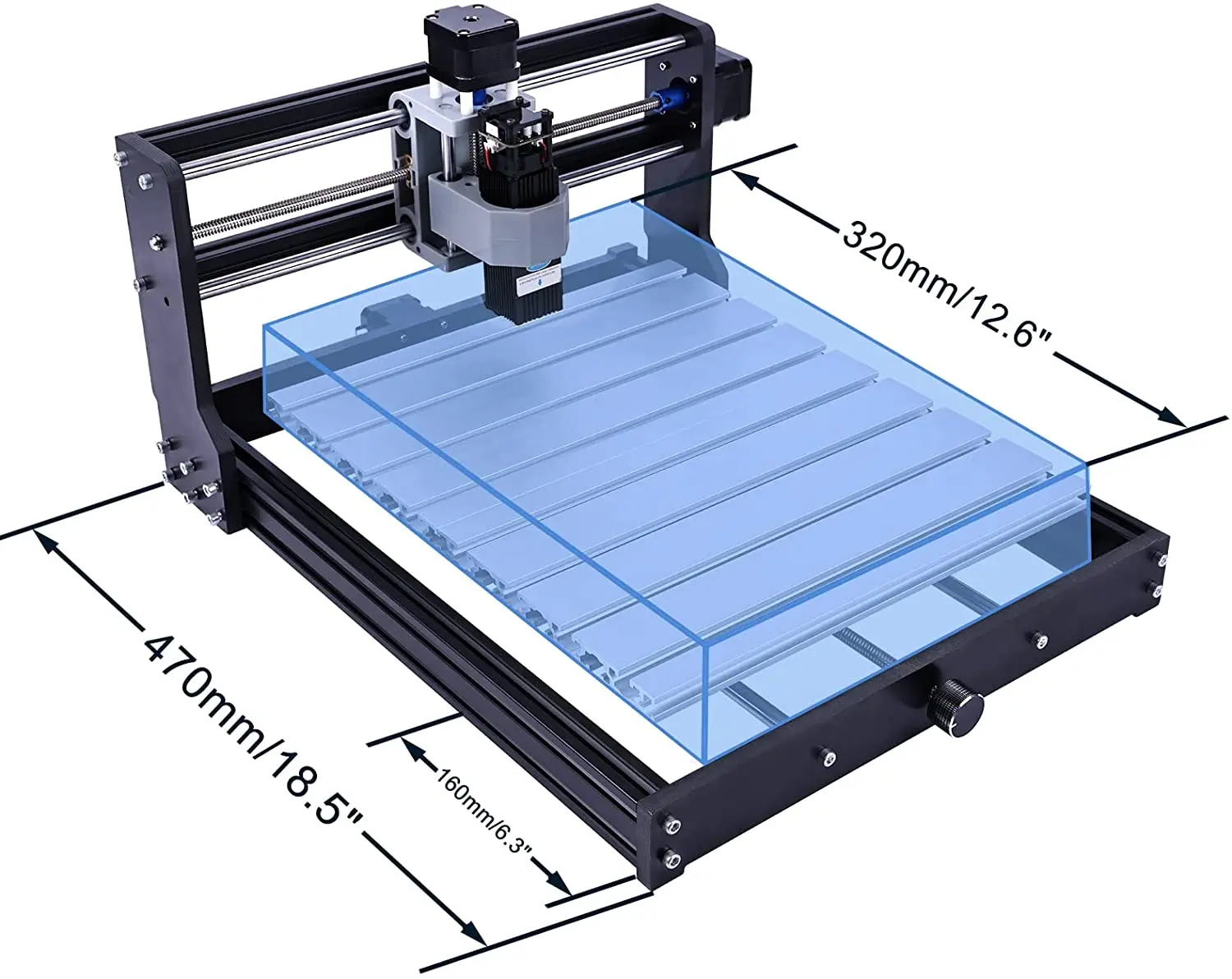 CNC 3018 Pro Upgrade Kit Y Axis Extension Kit for 3018 to 3040 CNC Engraving Machine Laser Engraver