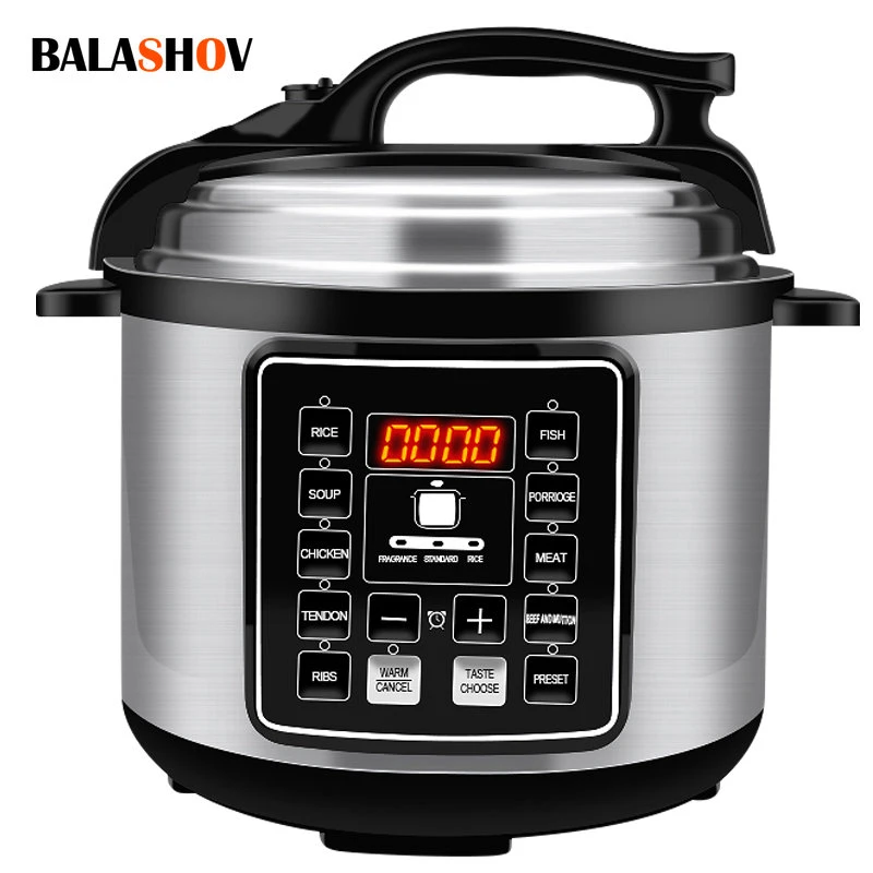 Multifunction Electric Pressure Cookers Soup Porridge Rice Heating Meal Heater Kitchen 6L