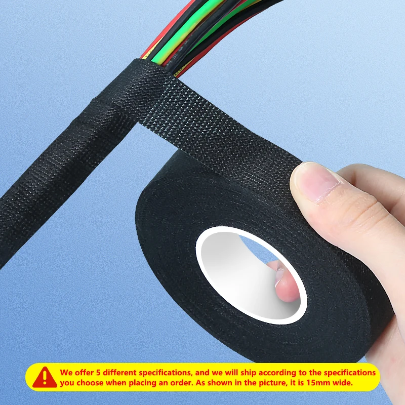 High-Temp Fiberglass Harness Tape - 2-inch x 50ft Adhesive Cloth for Engine Bay Wiring, Automotive Electrical Insulation