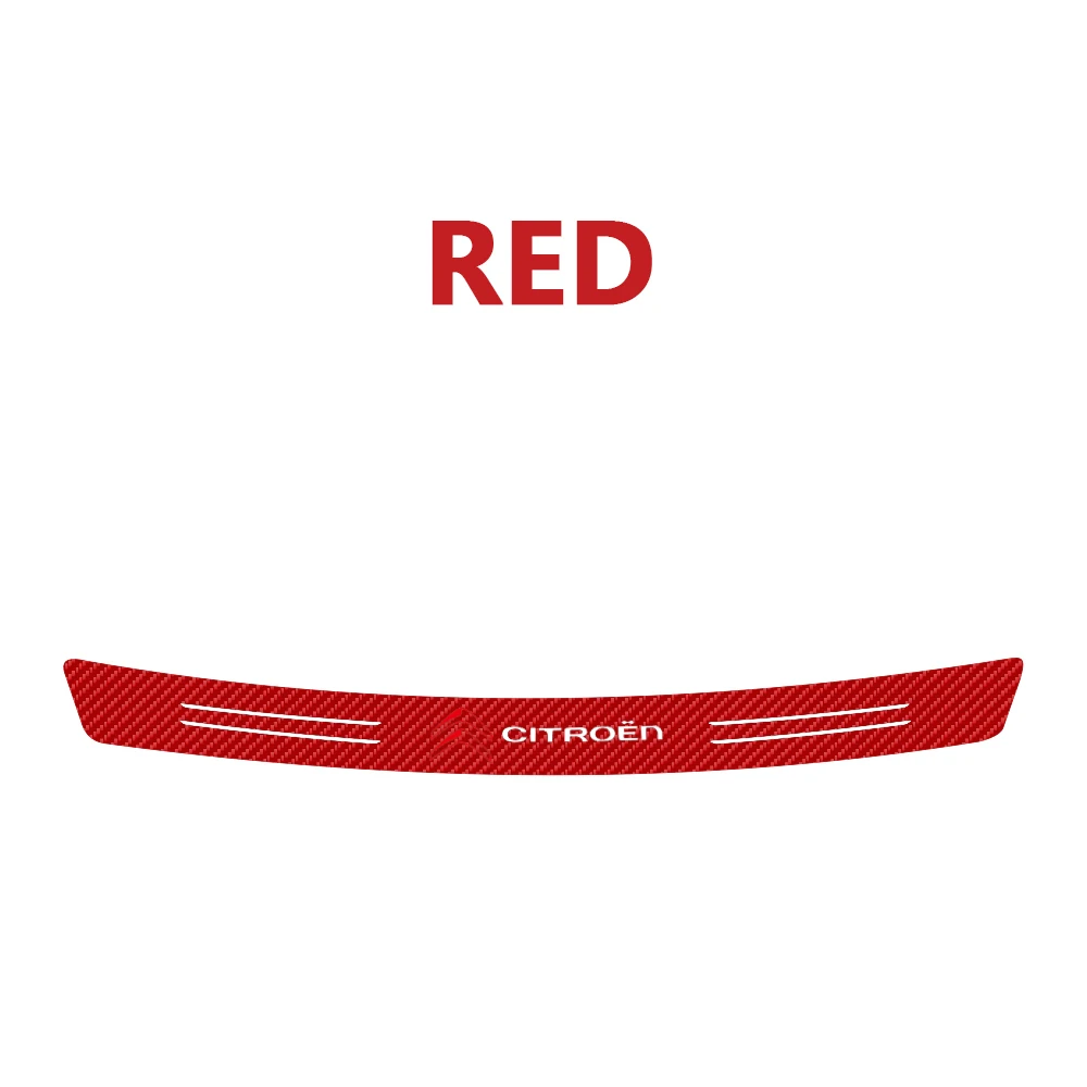 Carbon Fiber Car Trunk Tail Lip Guard Stickers