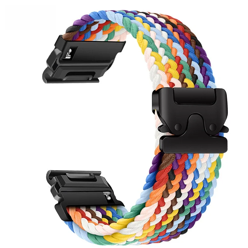 Durable Braided Nylon Watch Strap with Loop Design