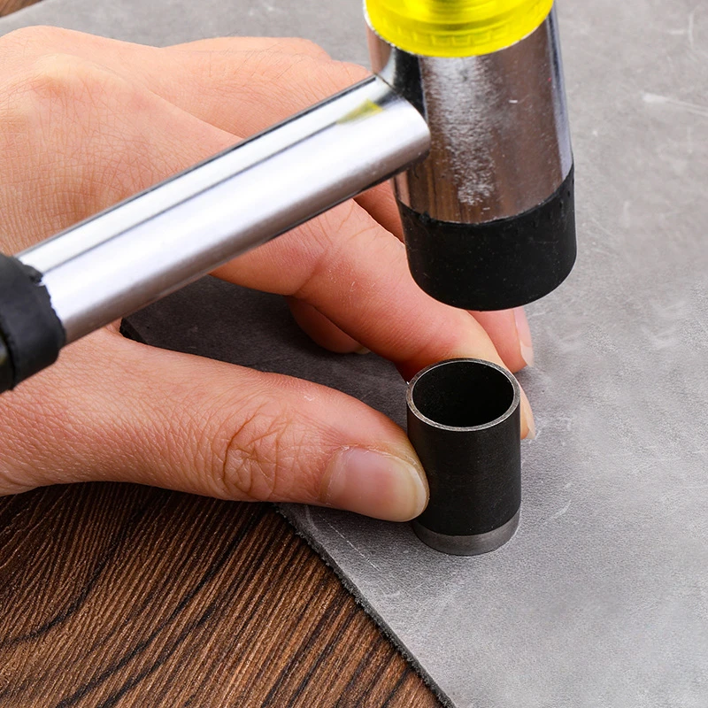 Description Picture 4 of itemLeather Hole Punch Die Round,15pcs One Hole Hollow Punch 1-15 mm High Carbon Steel Circle Cutter Tool