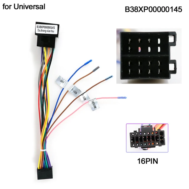 16 PIN Car Radio ISO Adapter Cable quadlock adapter for VOLKSWAGEN VW
