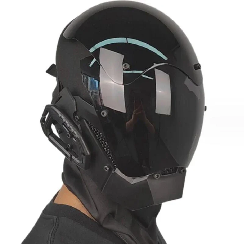 

Unique Design Sci-fi Elements Helmet 2023 CS Chicken Dinner Mask New Cyberpunk Mask Helmet Cosplay Halloween Party Props