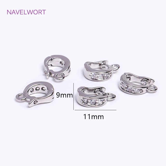 Trendy 18K Gold Plated Hinged Necklace Enhancer For DIY Necklace Making Supplies Brass Pendant