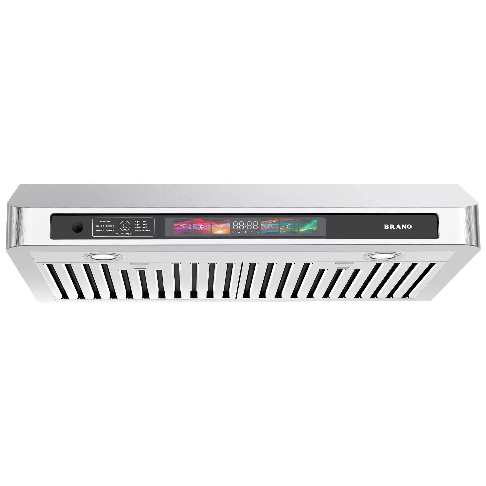 30/36 Inch Under Cabinet Range Hood with Voice/Gesture/Touch Control, 900 CFM Kitchen Vent Hood with 4-Speed Exhaust Fan 1