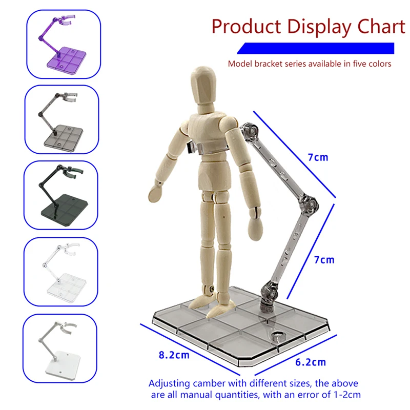 ULTECHNOVO Supporto Action Figure Blu, Base Espositiva Con Effetti Fulmine, Compatibile Modelli 1/100 1/144 (HG RG SD SHF), Kit Plastica Resistente
