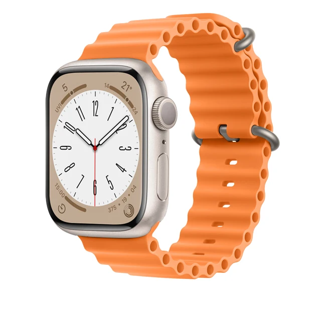 29284-f35ee1.jpg Bracelet de montre connectée en silicone bleu