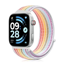 Breathable Sport Nylon Loop Strap for Smartwatch Replacement Bracelet (Colorful)