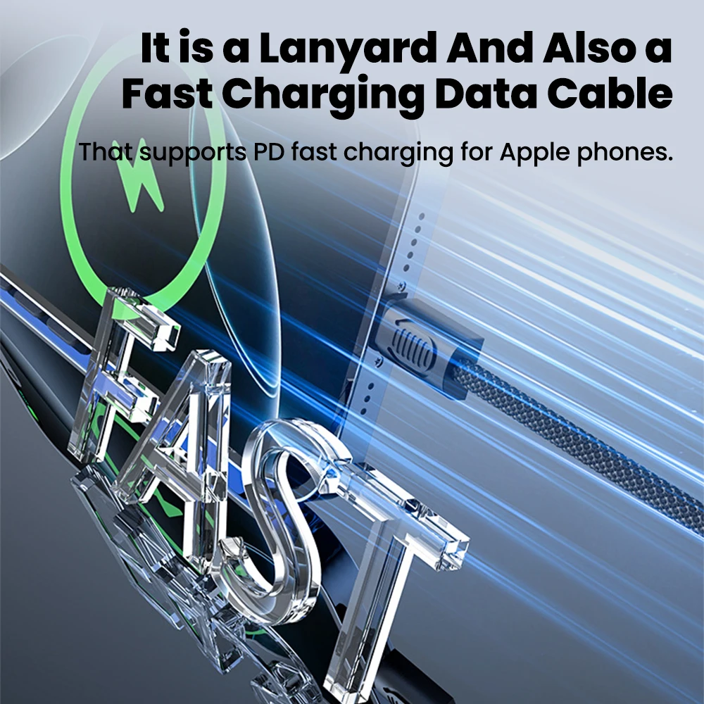 18CM 랜야드 USB 타입 C to 타입 C 케이블 PD 60W 고속 충전 휴대폰 파워뱅크 휴대용 키체인 USB C to C 짧은 데이터 케이블