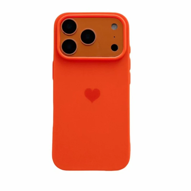 Candy Color Love Heart Silicone Soft TPU Phone Case - Vibrant & Stylish Back Cover