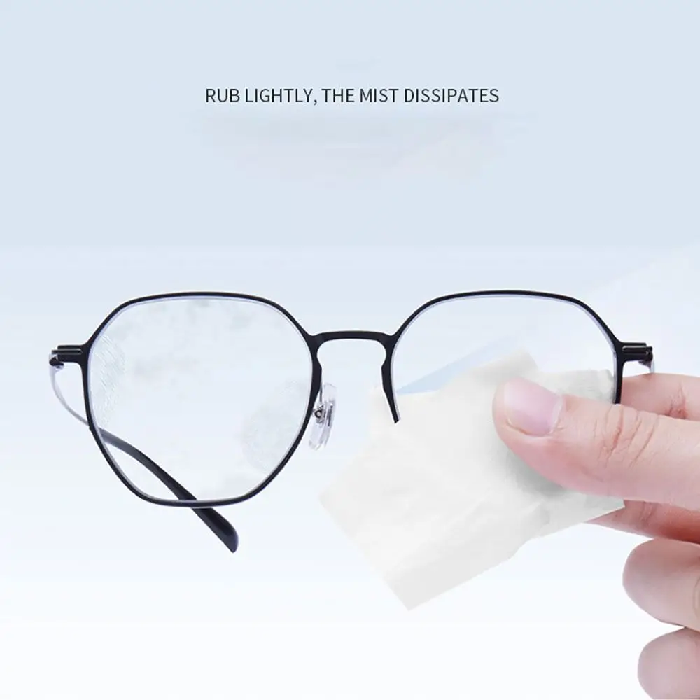 Anti-Fog Wipes for Glasses Pre-moistened Antifog Lens Wipe Individually Wrapped Disposable Defogger Eyeglass Wipes 50Pcs/Box eyeglass cleaning cloth glasses cleaning wipes