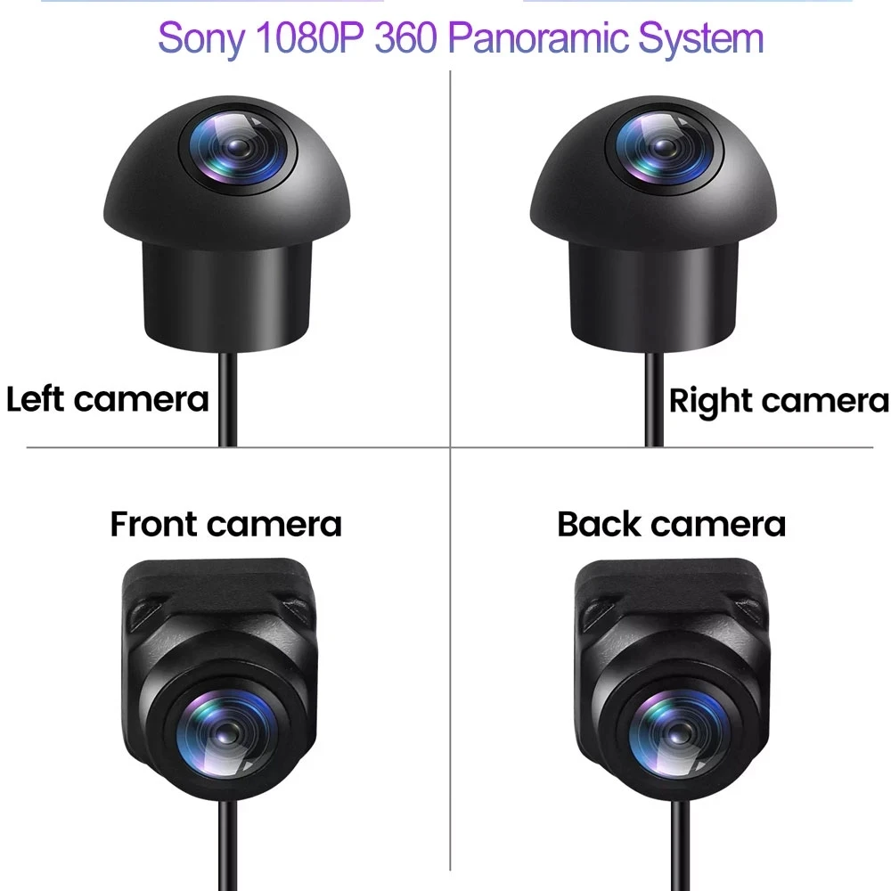 

SONY 360° Degree Camera Parking Surround View System Driving With Bird View Panorama System 4 Car Recorder Camera 3D 360