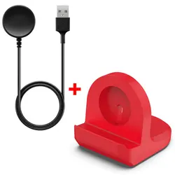 USB Type-C Magnetic Charger for Samsung Watch - Fast Charging Dock Station (Usb red)