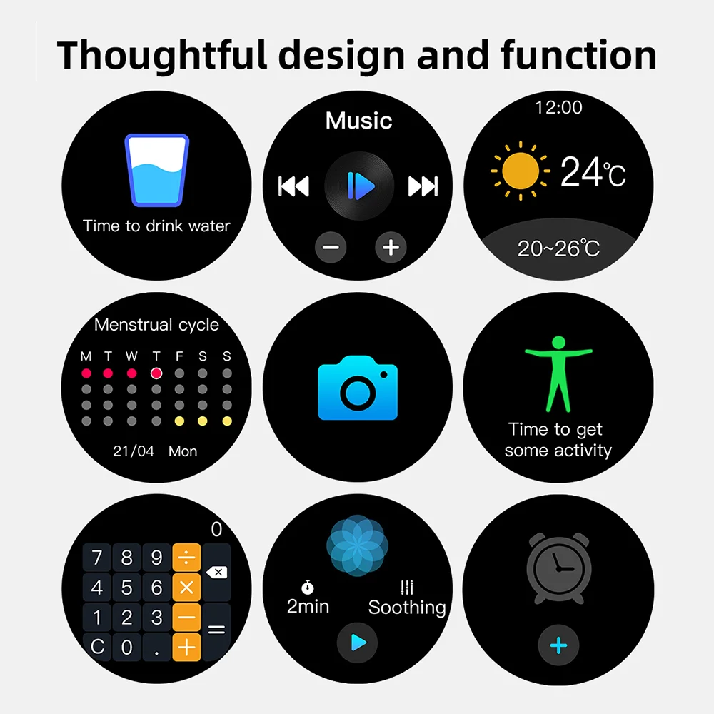 SENBONO 2023 ο  Ʈ ġ 1.6 ġ 400*400 ÷  ̾ ȭ ð  ͸  Smartwatch 