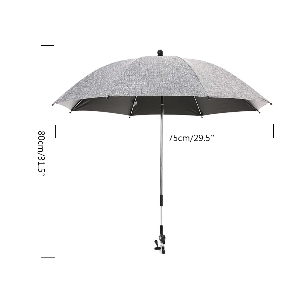 Universal Baby Stroller Folding Umbrella UV Sun Rain Protection Umbrella 360 Degrees Adjustable Sunshade Sun Visor Canopy Cover used baby strollers near me Baby Strollers