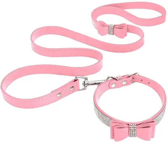 Pet Dog Velvet Leather Collar Leash With Rhinestone Bling Blink Butterfly Fashion Pet Leash Accessories Blind Drop Shipping Pet Dog Velvet Leather Collar Leash With Rhinestone Bling Blink Butterfly Fashion Pet Leash Accessories Blind Drop Shipping