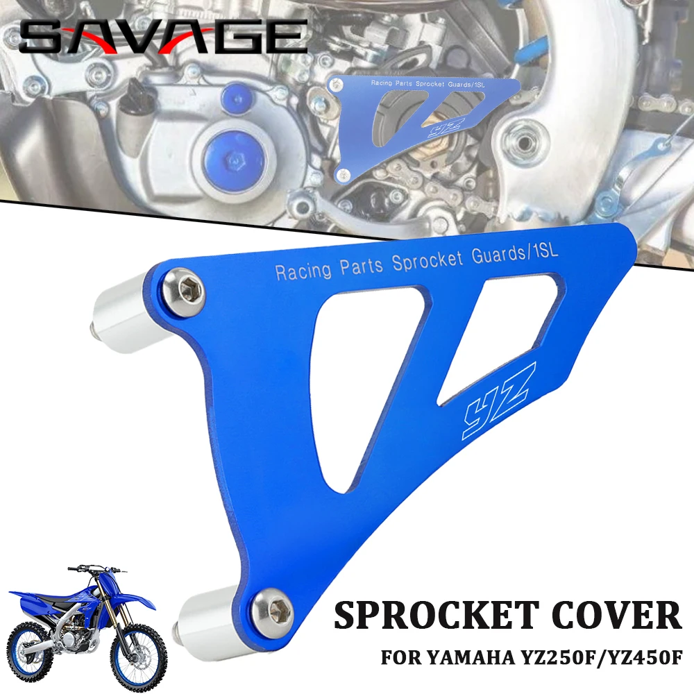 Motorcycle Front Sprocket Cover For YAMAHA YZ250 YZ450 F/FX Dirt Bike Engine Chain Guard Protector Racing Parts YZ 250F 450F