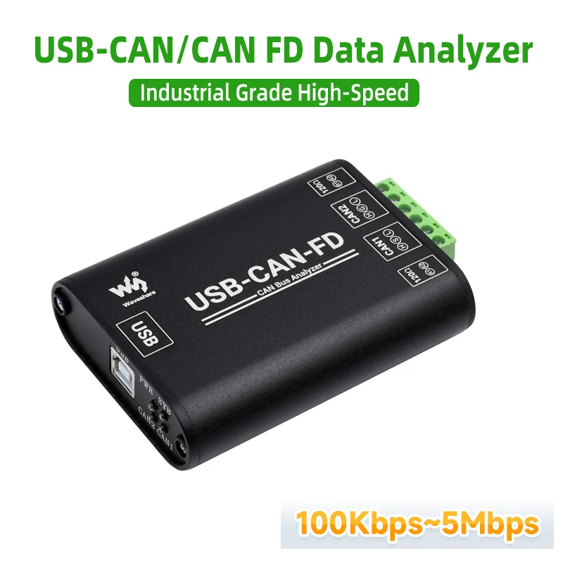 Industrial-grade Alta Velocidade Pode Barramento Analisador de Dados 100kbps5mbps Usb para Can fd Interface Converter Módulo de Comunicação