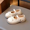 Jogerli Princess Shoes Baby Lace Ruffles Appealing Girls Student School Mary Janes Child Loafer Flats 4