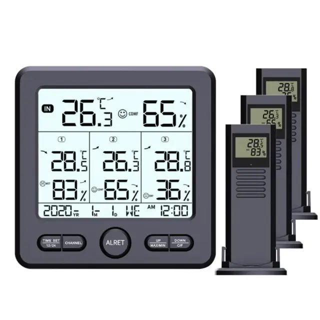 Időjárási Állomás Termohigrométer Megbízható Kalibrációs Funkció Hőmérséklet -Mérő Hőmérő Érzékelő Wifi Hőhohómérő - Image 5