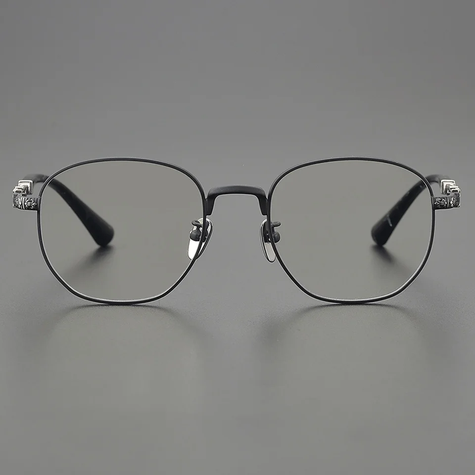 Männer Retro Business Gläser Titan Frauen Optische Verordnung Computer Lesen Anti Blau Licht Hohe Qualität Gläser Rahmen UV400 – Detail 15