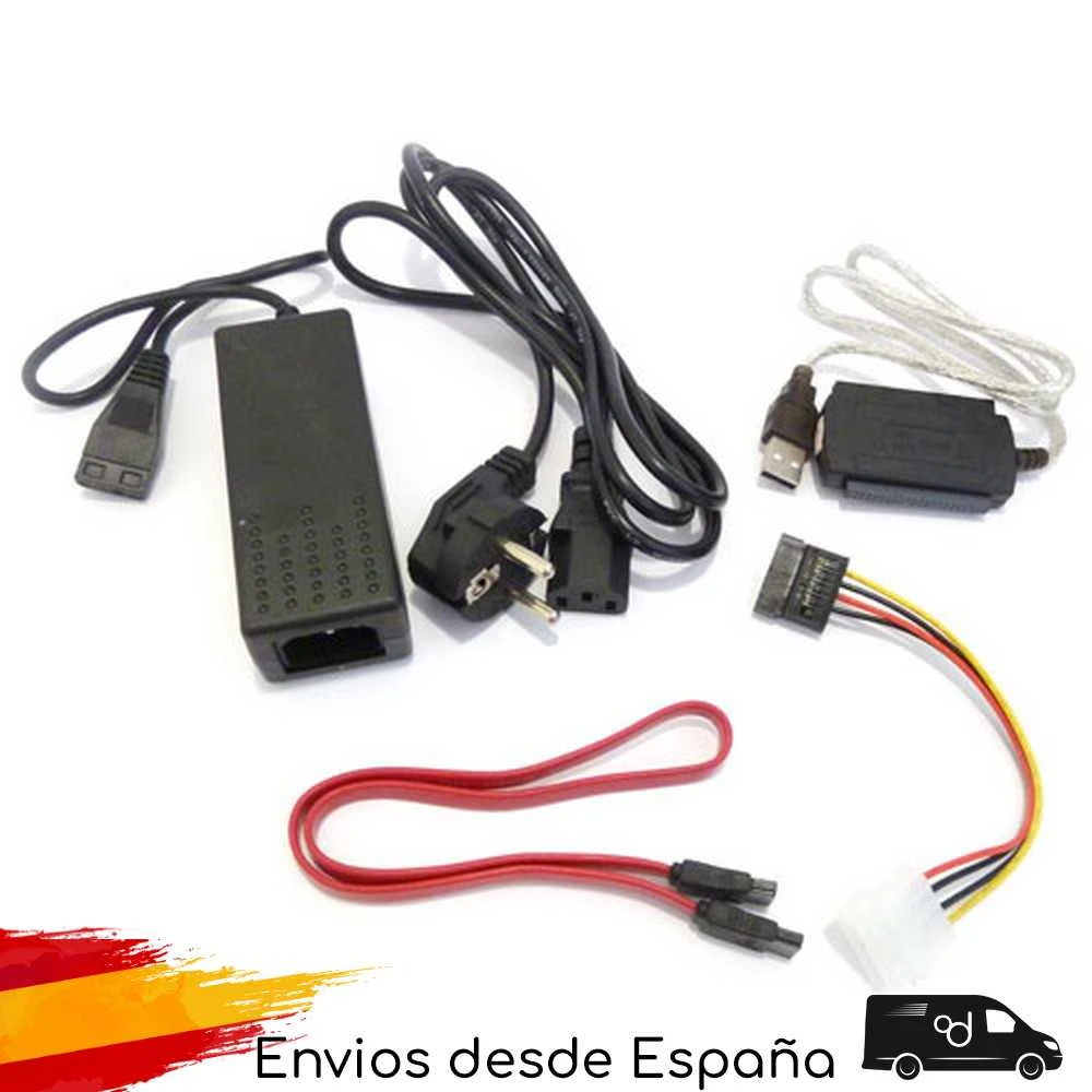 Cable Adaptador Ide Sata 2.5/3.5 Usb Conversor Disco Duro Hdd Dvd Alimentacion|Conectores y cables de ordenador| - AliExpress