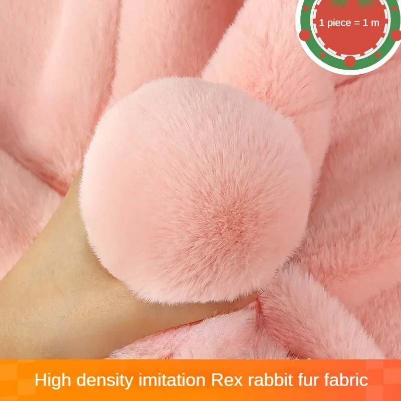 Imitation Rex Rabbit Plush Fabric By Meters for Needlework Clothes Toys ...