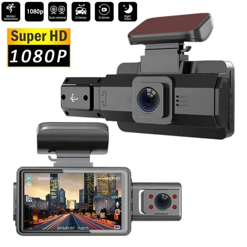 3-0-inch-Dashcam-360-degree-Rotation-HD-Starlight-Night-Vision-Dual ...