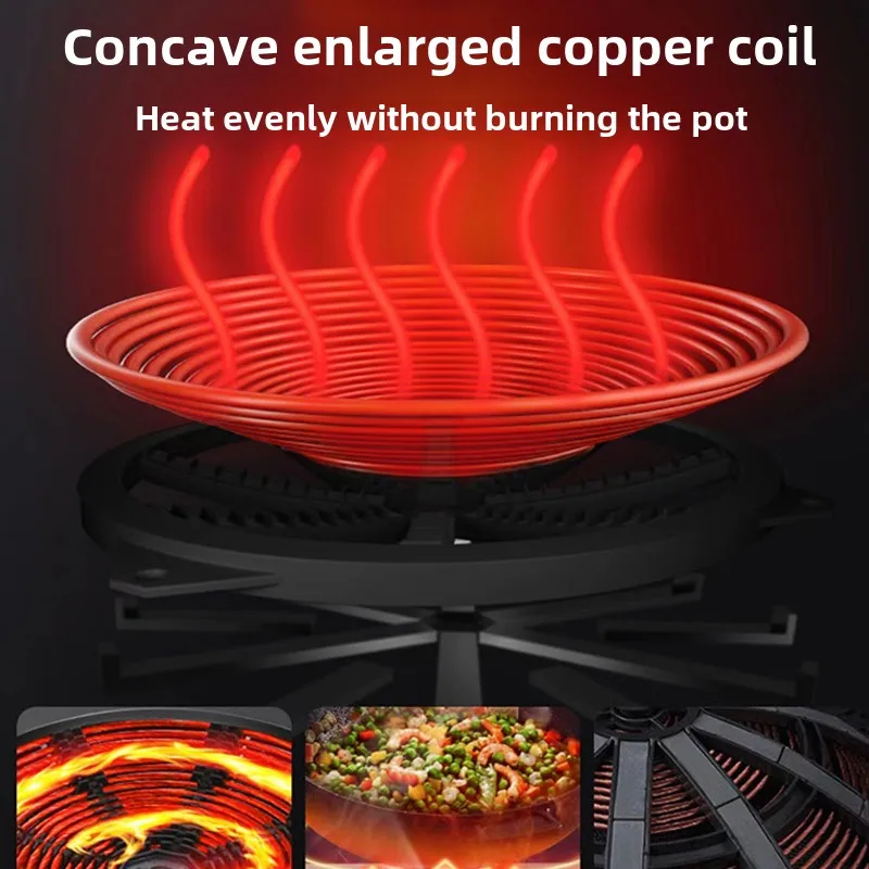 Induction cooker.Home.Concave. NewCommercial.Wok all-in-one. High-power.