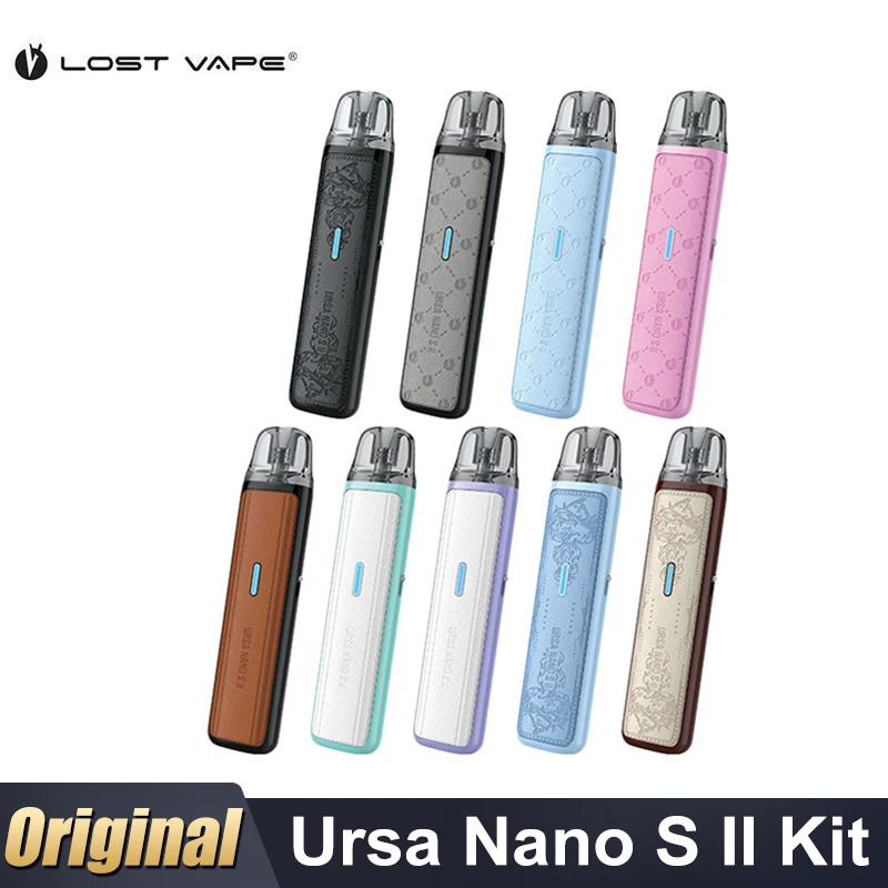 Original Lost Vape Ursa Nano S II Kit 30W 1000mAh Battery 2.5ml Ursa V2 Cartridge  RDL/MTL Electronic Cigarette Vaporizer