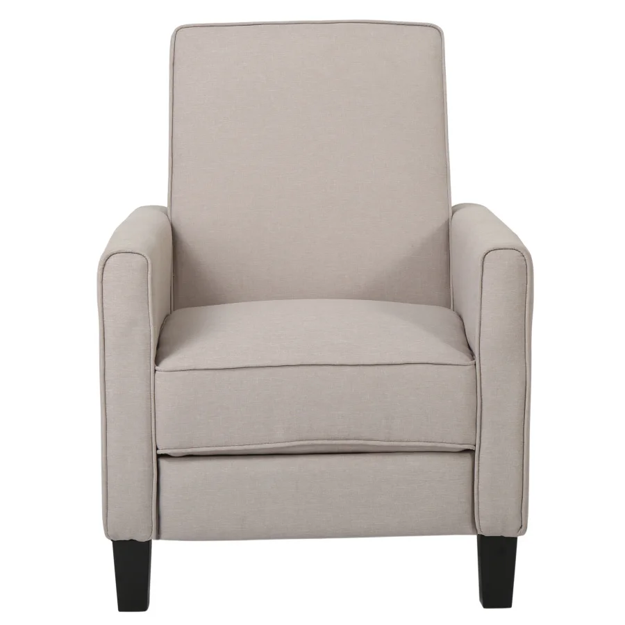 Recliner Push Back Chair for Elegant Home Dr Beige 2