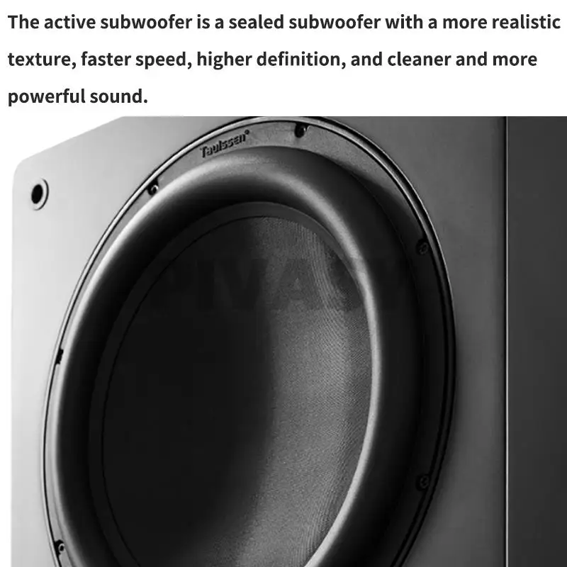 12 Inch High Power Active Subwoofer HiFi Wooden Subwoofer Home Theater Home Audio Echo Gallery TV Computer Stage Speakers 5