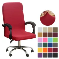 Spandex Office Chair Covers Stretch Gaming Chair Cover Solid Color Computer Chairs Cover Elastic Chair Slipcovers for Home Decor 1