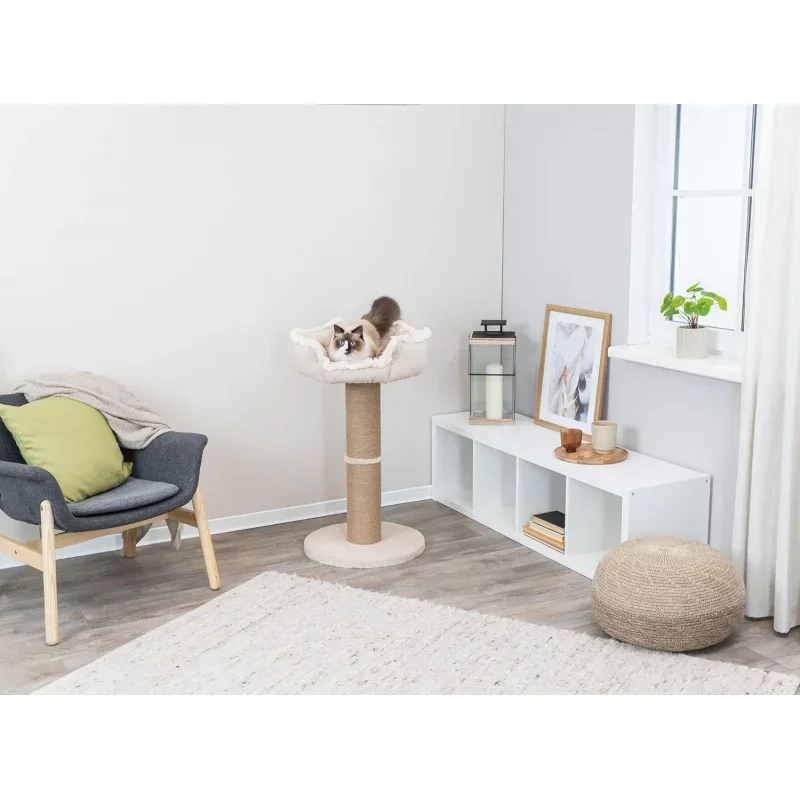 TRIXIE Boho Cat Tree Scratching Post Platform Bed