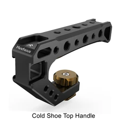 Enhanced Camera Cage Top Handle with ARRI Locating Pins and Multiple Mount Options (Cold Shoe Top Handle)