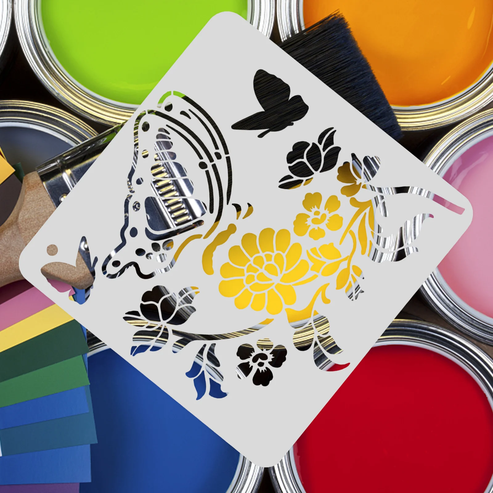 나비 스텐실 나비 페인팅 스텐실 공예 스텐실, 대형 스텐실 색칠 엠보싱 앨범