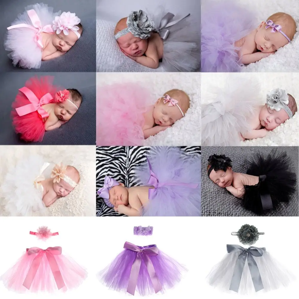 Newborn Baby Girl Tutu Skirt Photography Prop Costume