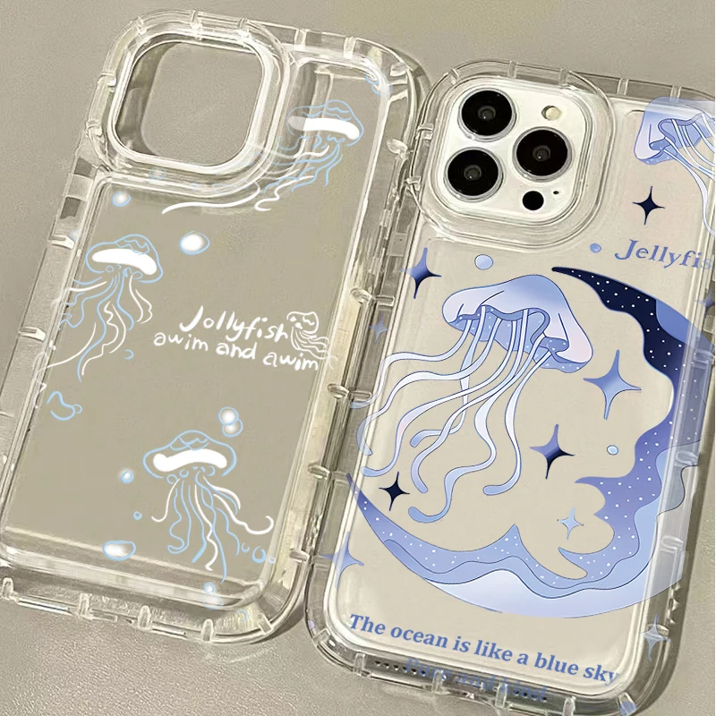 Colorful Star Jellyfish Phone Case - Cute and Trendy Design