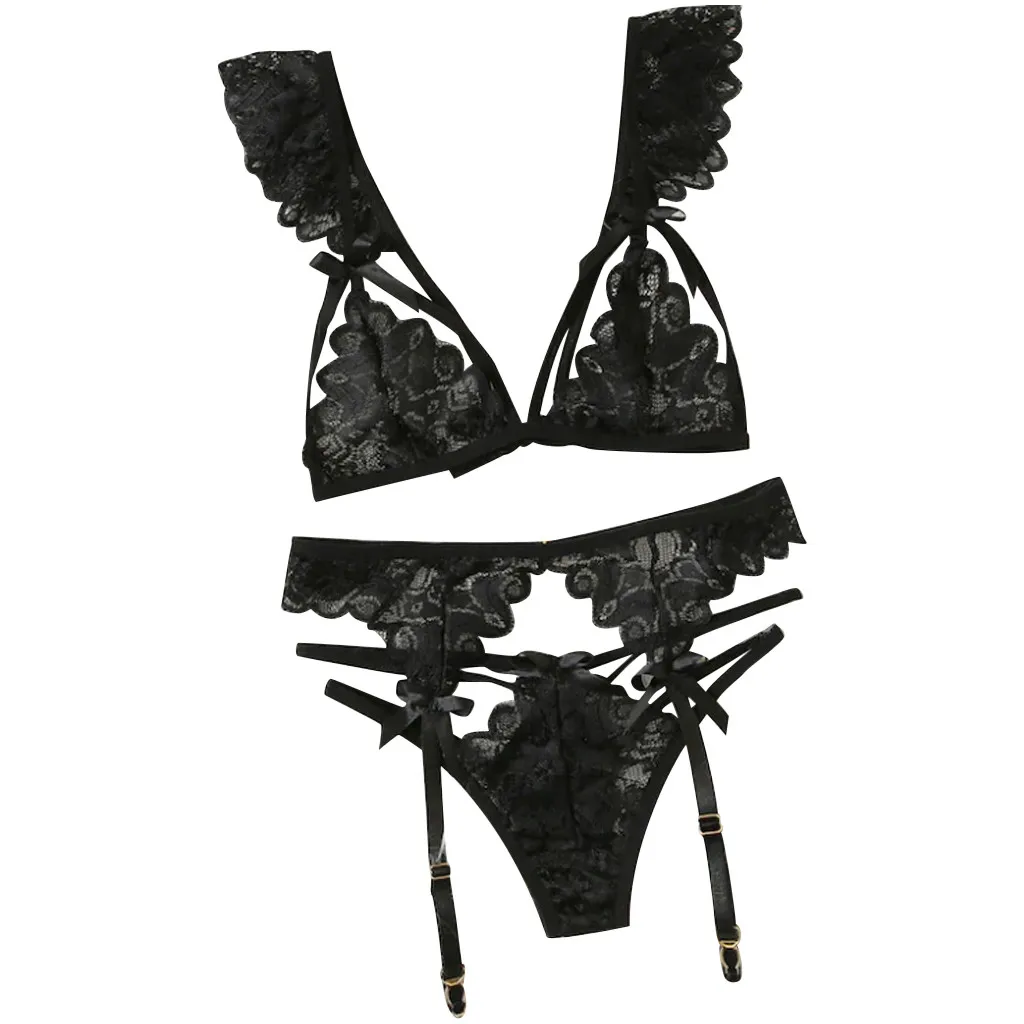 3 pc Plus Size Women's Underwear Sexy Lingerie Lace Sexy Lingerie