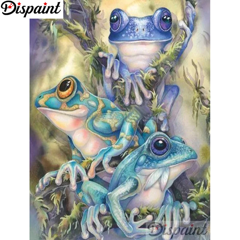 Dispaint Diamond Painting "Landscape Moon House" Punto Croce Foto Personalizzata Diamante Ricamo Quadrato Trapano Rotondo Decorazioni Per La Casa