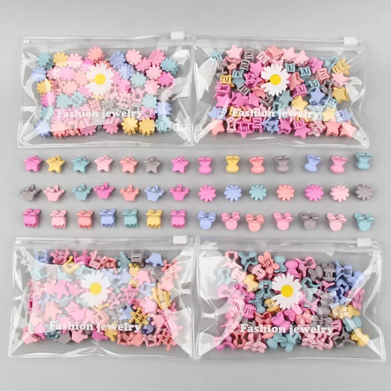 

30Pcs/Bag Baby Hairpin Girls Baby Heart Flower Crown Animals Colorful Hair Claws Sweet Hairpins Hair Clips Kid Hair Accessories