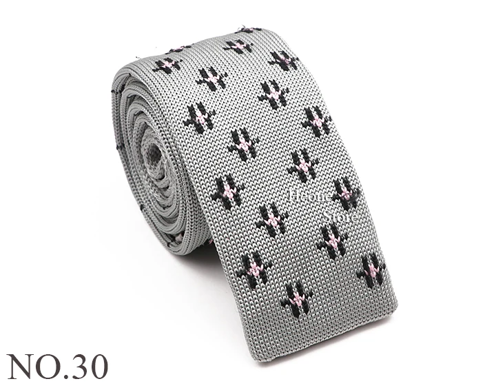 Neuheit Chic Gestrickte Krawatten Für Männer Frauen Rot Grün Grau Gewebte Krawatte Plaid Geometrische Muster Dünne Schlanke Schmale Winter Krawatte – Detail 31