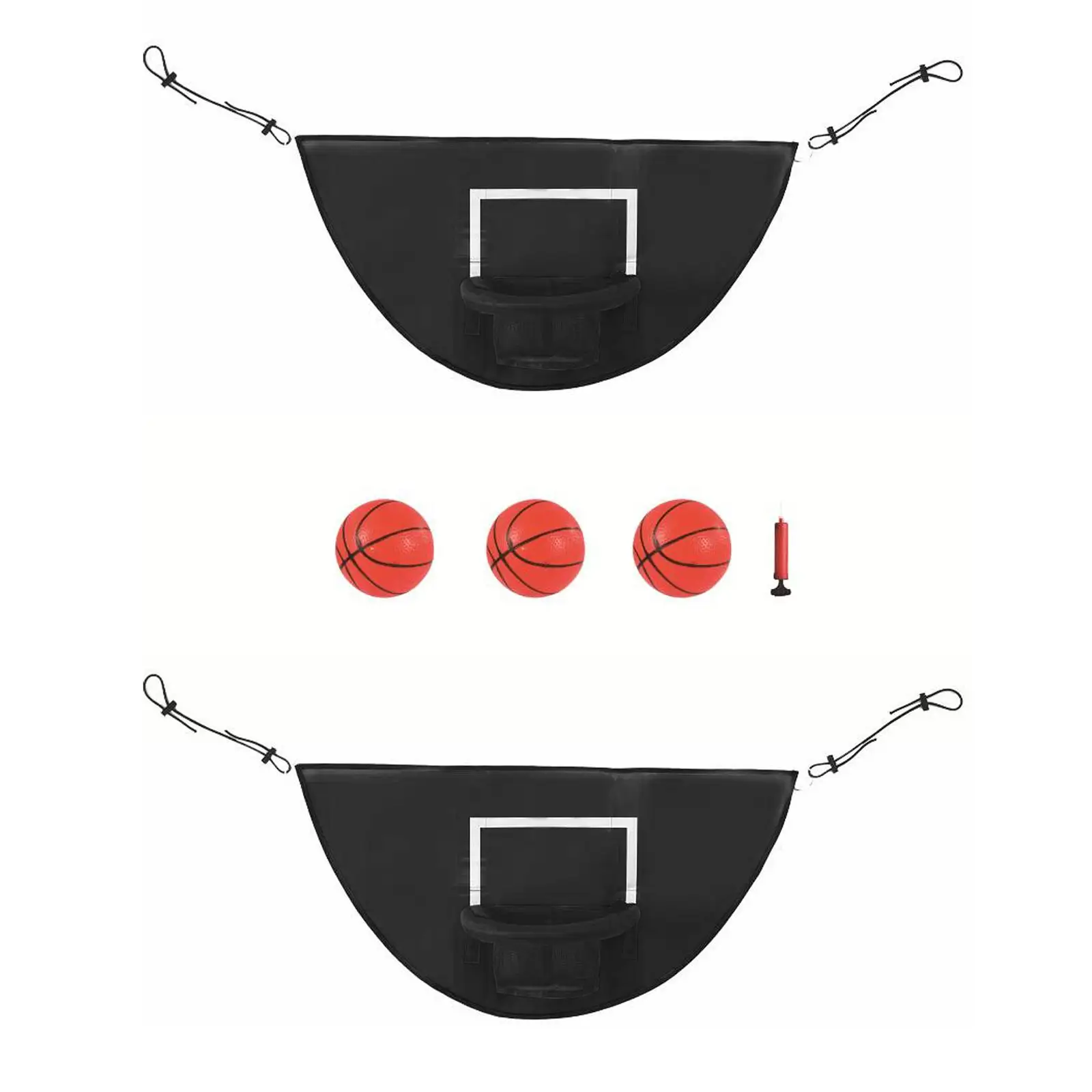 

Mini Basketball Hoop for Trampoline with Enclosure Outdoor Basketball Frame